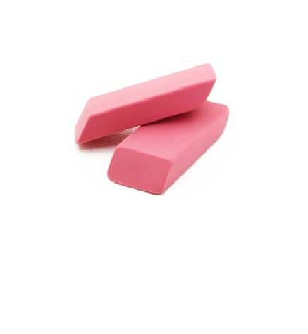 Pink Wedge Eraser 2pk - Education Foundation
